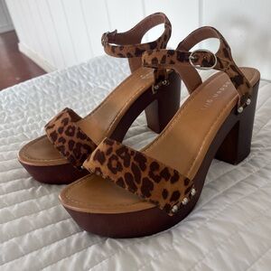 Madden Girl Brown Leopard Platform Heels